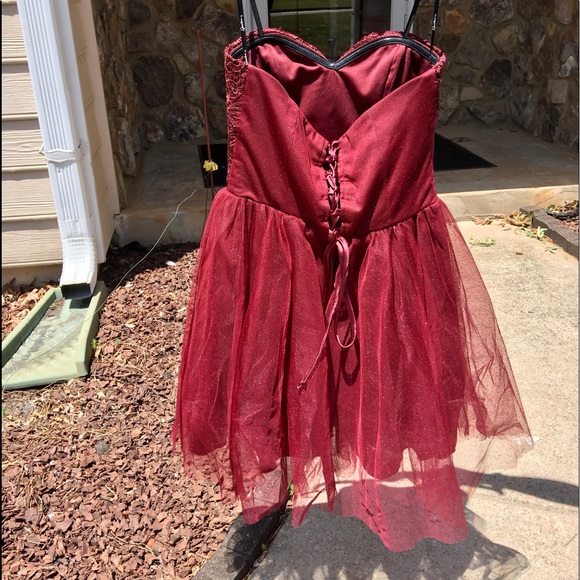 Speechless Girls/Junior Sz 5 Burgundy Dress - Picture 3 of 6